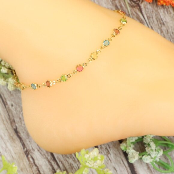 "Dainty Anklet for Women – Elegant Everyday Jewelry & Perfect Gift | MLCRC1676 - Picture 7 of 10